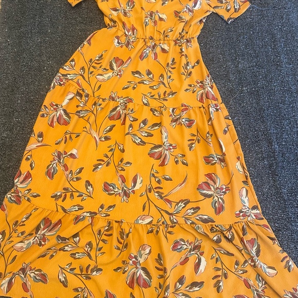 Long Yellow Boho Dress - Picture 3 of 4